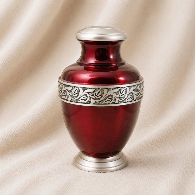 Ruby Verdure Heritage Aluminum Urn Image 1