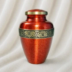 Crimson Legacy Brass Urn image