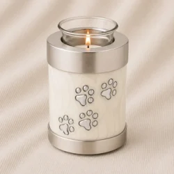 Gentle Paws Tribute Candle Urn image