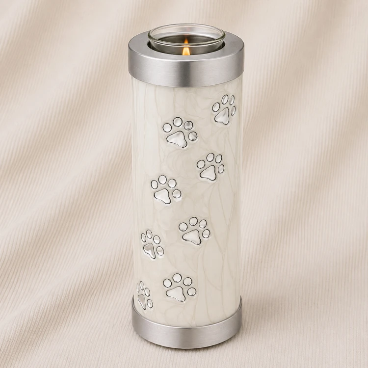 Ivory Pawlight Serenity Candle Urn Image 1