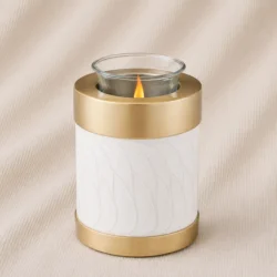 Ivory Aurum Glow Candle Urn image
