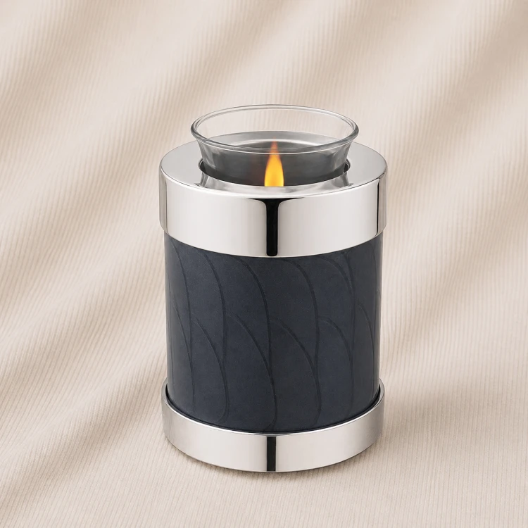 Nocturne Slate Glow Candle Urn Image 1