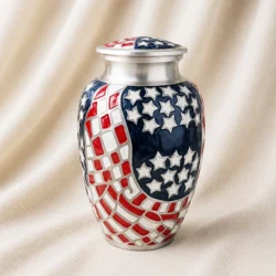 Patriot Mosaic Honor Aluminum Urn image