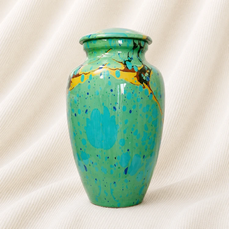 Ocean Splash Artisan Memorial Urn Image 1