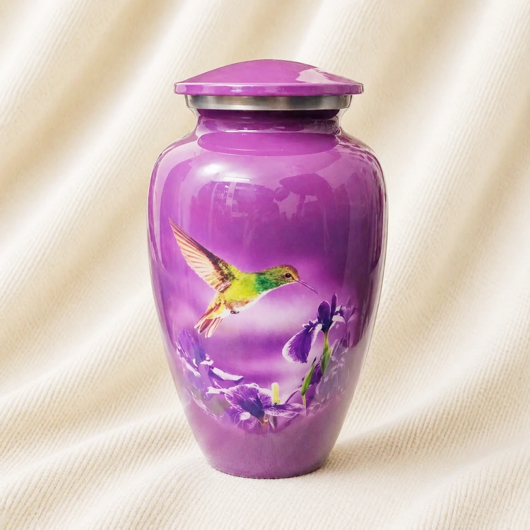 Amethyst Hummingbird Tribute Urn Image 1
