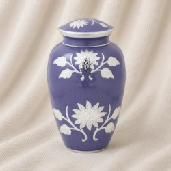 Lavender Bloom Brass Urn image
