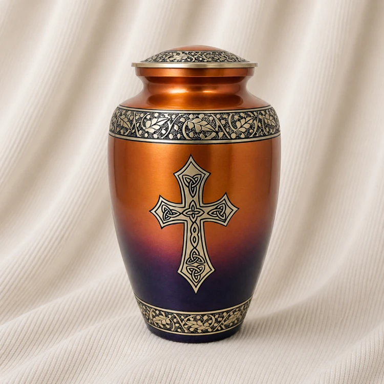 Sacred Trinity Brass Urn Image 1