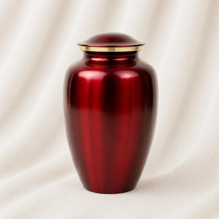 Crimson Grace Brass Urn Image 1