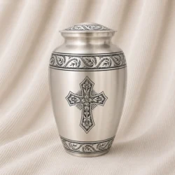Eternal Faith Silver Brass Urn image