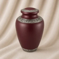 Heritage Leaf Brass Urn image
