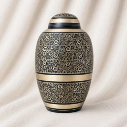 Floral Heritage Brass Urn image