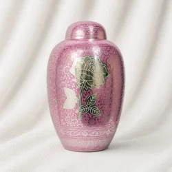 Blush Rose Brass Urn image
