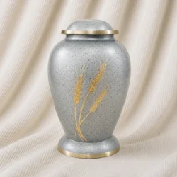 Golden Harvest Brass Urn image
