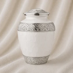 Ivory Laurel Heritage Aluminum Urn image