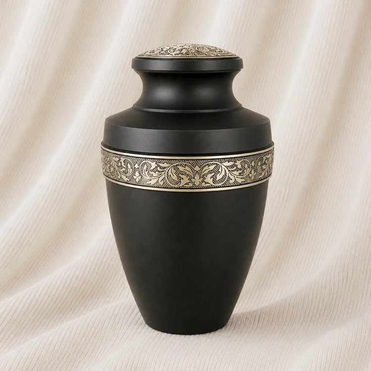 Obsidian Regal Etch Aluminum Urn Image 1