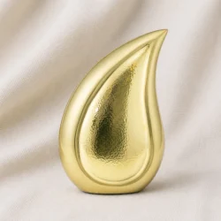 Golden Teardrop Memorial Urn image