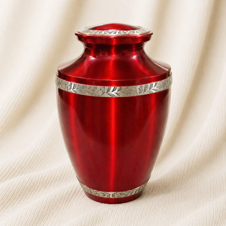 Crimson Leaf Tribute Urn Image 1