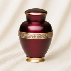Burgundy Vine Elegance Urn image