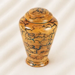 Lightning Vein Handcrafted Wooden Memorial Urn image