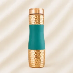 Emerald Aura Hammered Copper Bottle image