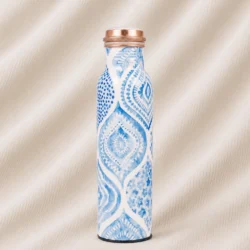 Aqua Mosaic Copper Bottle image