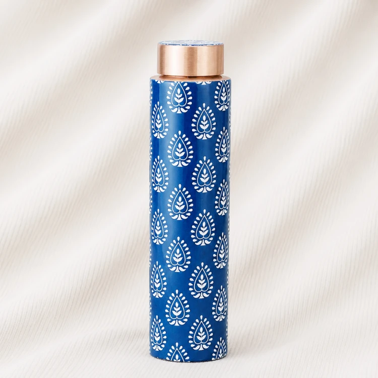 Indigo Heritage Copper Bottle Image 1