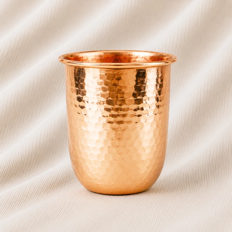 Heritage Hammered Copper Tumbler Image 1