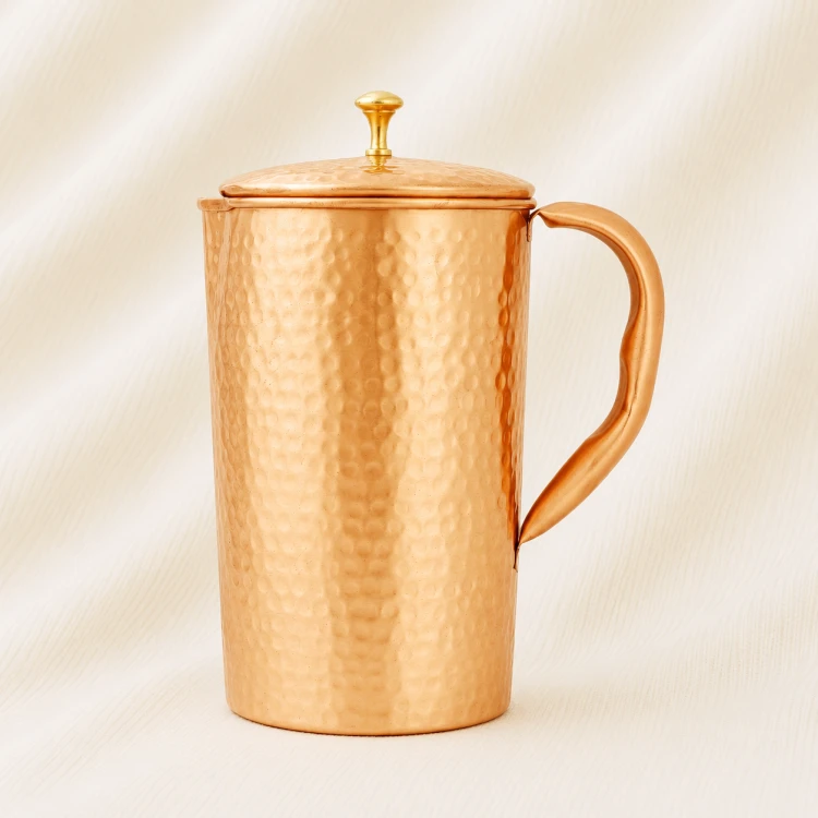 Royal Hammered Copper Jug Image 1