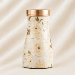 Ivory Gold Blossom Copper Bottle image