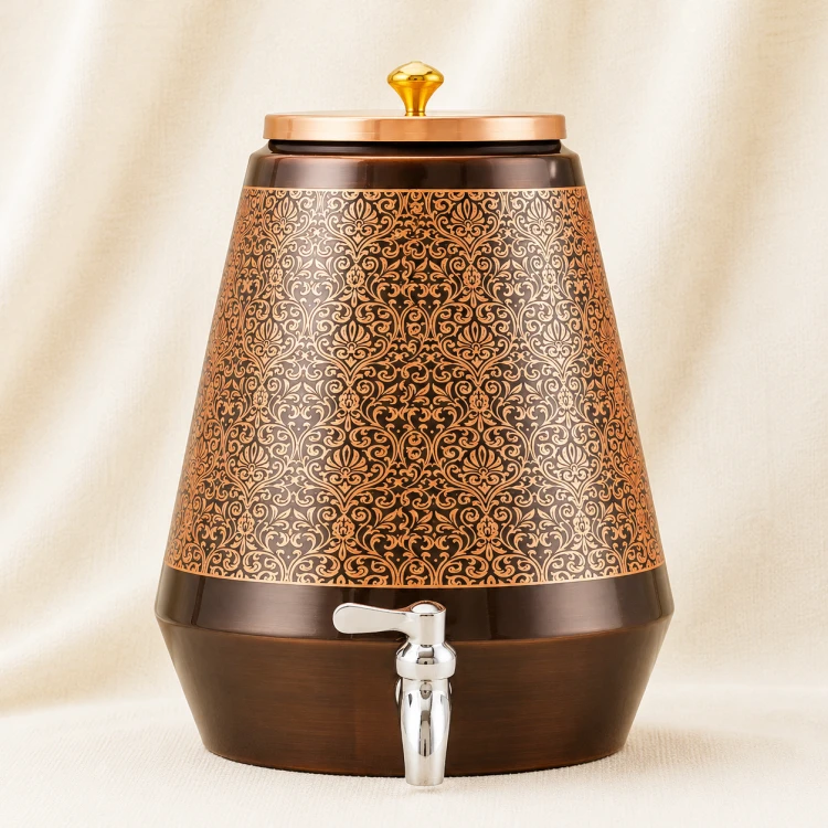 Imperial Etched Copper Water Dispenser Image 1