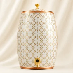 Ivory Gold Luxe Copper Water Dispenser image