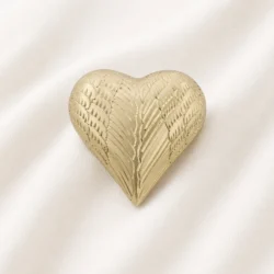 Gold Angel Wings Heart Keepsake Urn – Premium Memorial Urn image