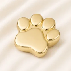 Gold Paw Shaped Pet Urn image